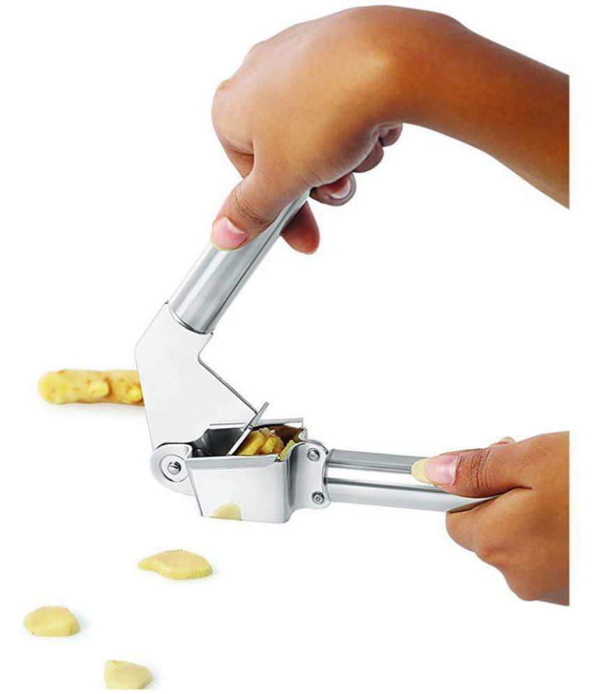 Martand Stainless Steel Garlic / Ginger Hand Presser, Crusher, Masher