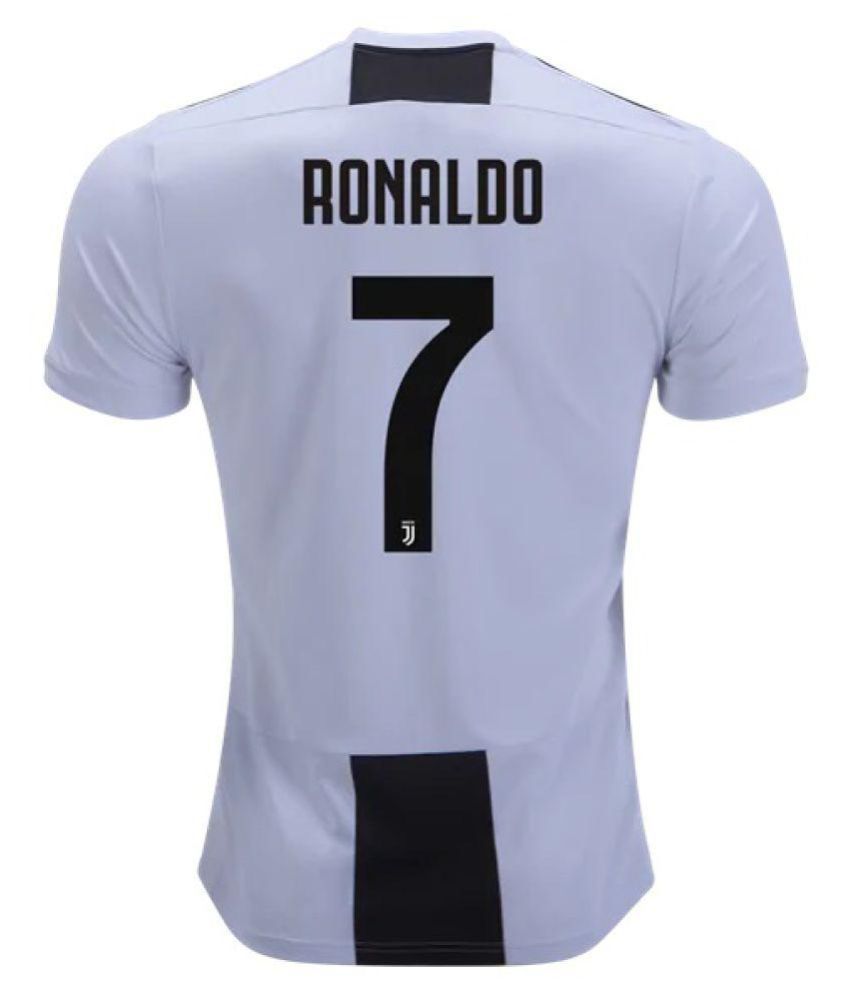 Juventus Ronaldo Home Football Jersey Black & White 18/19 (ONLY JERSEY ...