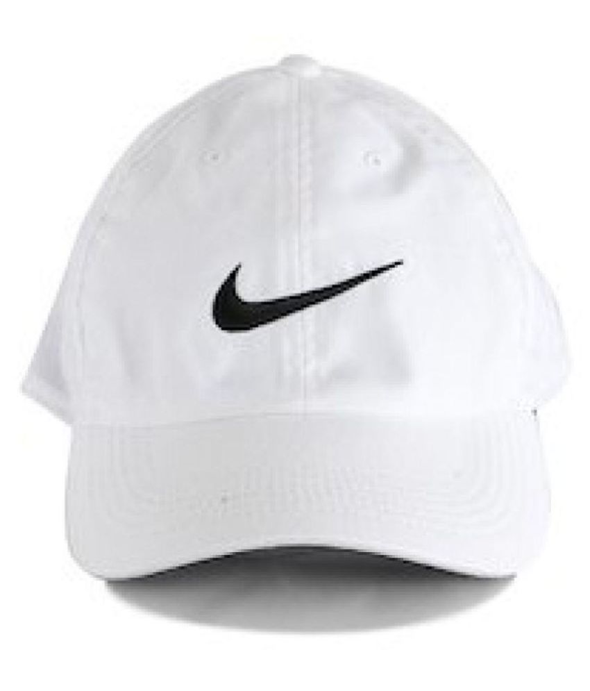 Nike White Plain Cotton Caps - Buy Online @ Rs. | Snapdeal