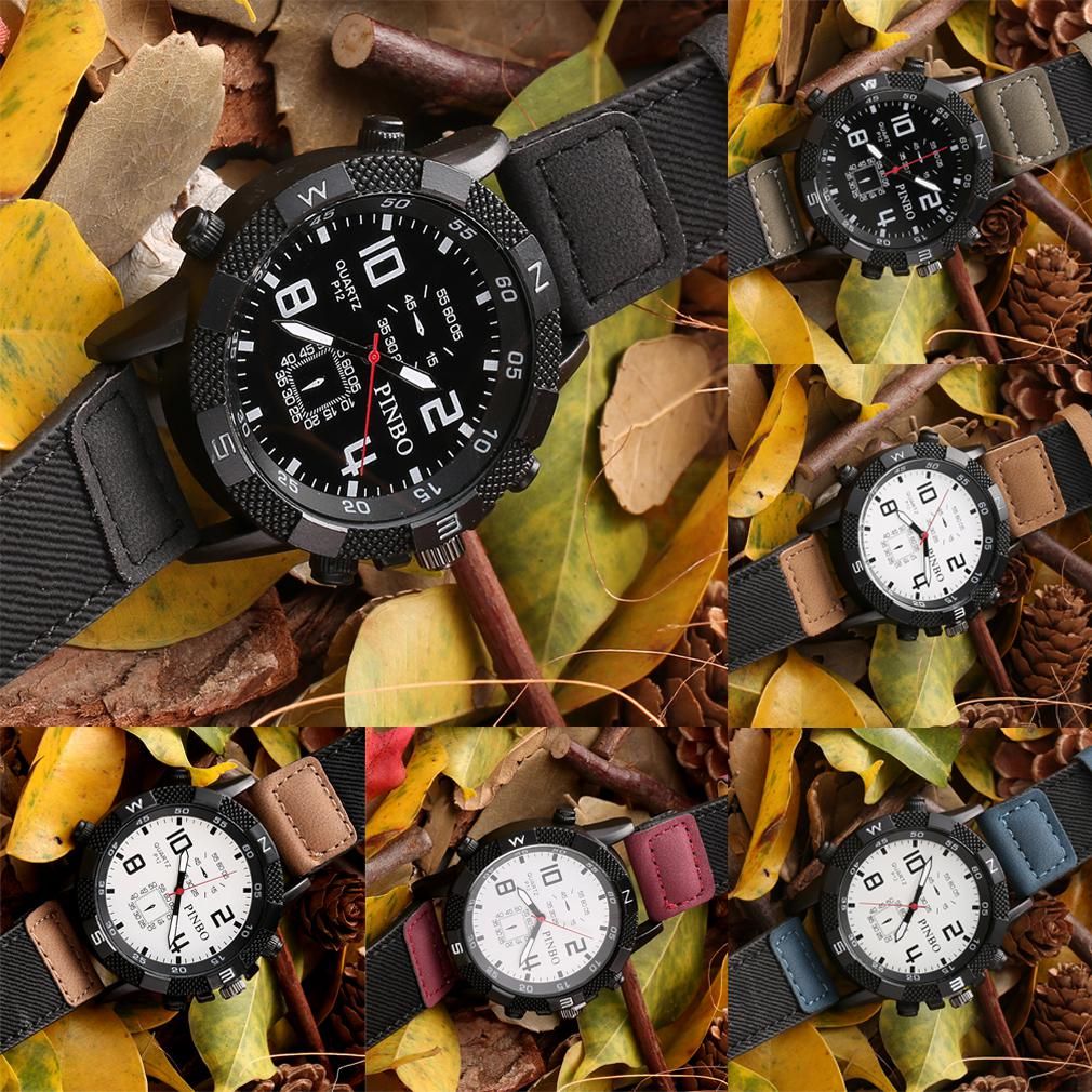 PINBO Luxury Brand Men's Sports Watch Fashion Casual