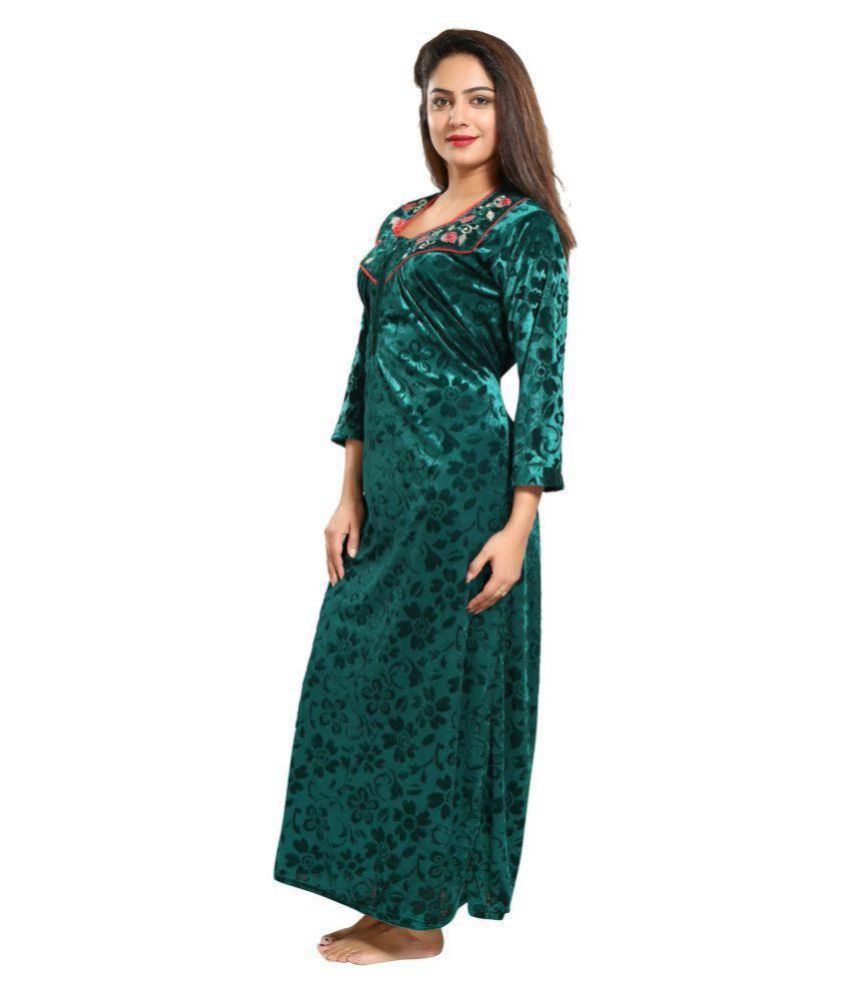 velvet nighty design