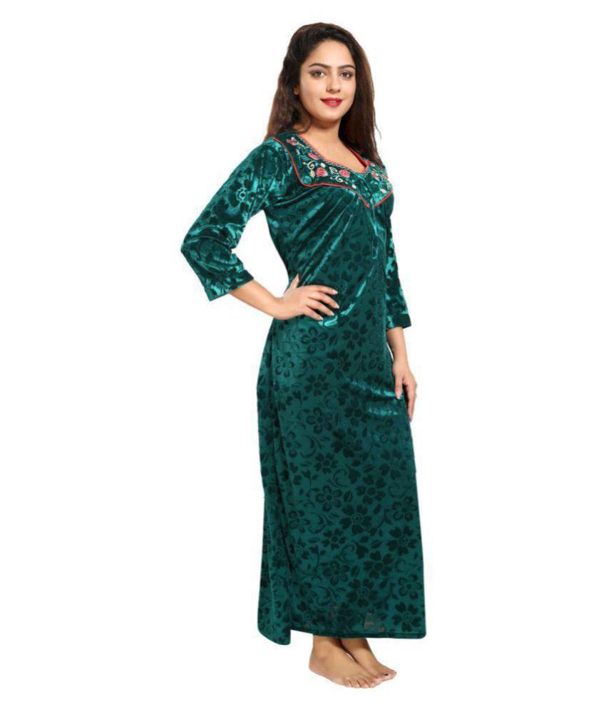 velvet nighty design