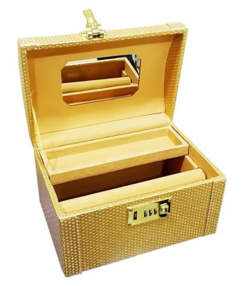 Palki store cosmetic itmes Vanity Box (Golden) Buy Palki store