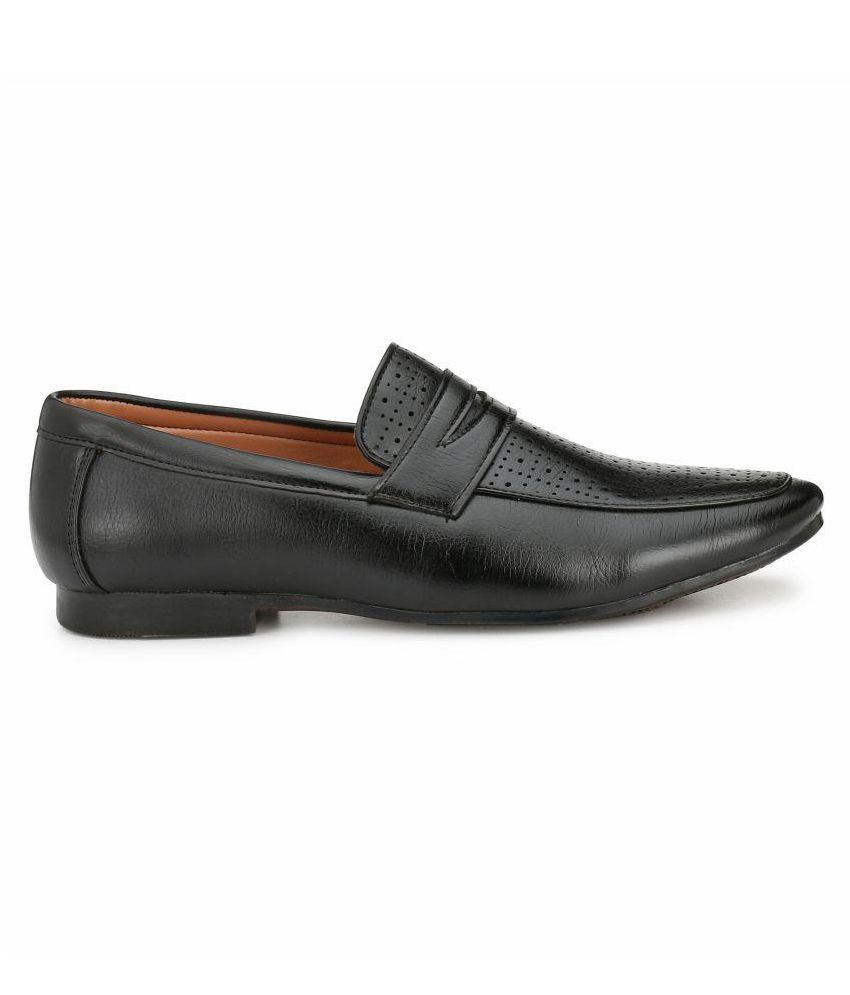 Fashion Victim Slip On Artificial Leather Black Formal Shoes Price in India- Buy Fashion Victim Slip On Artificial Leather Black... 