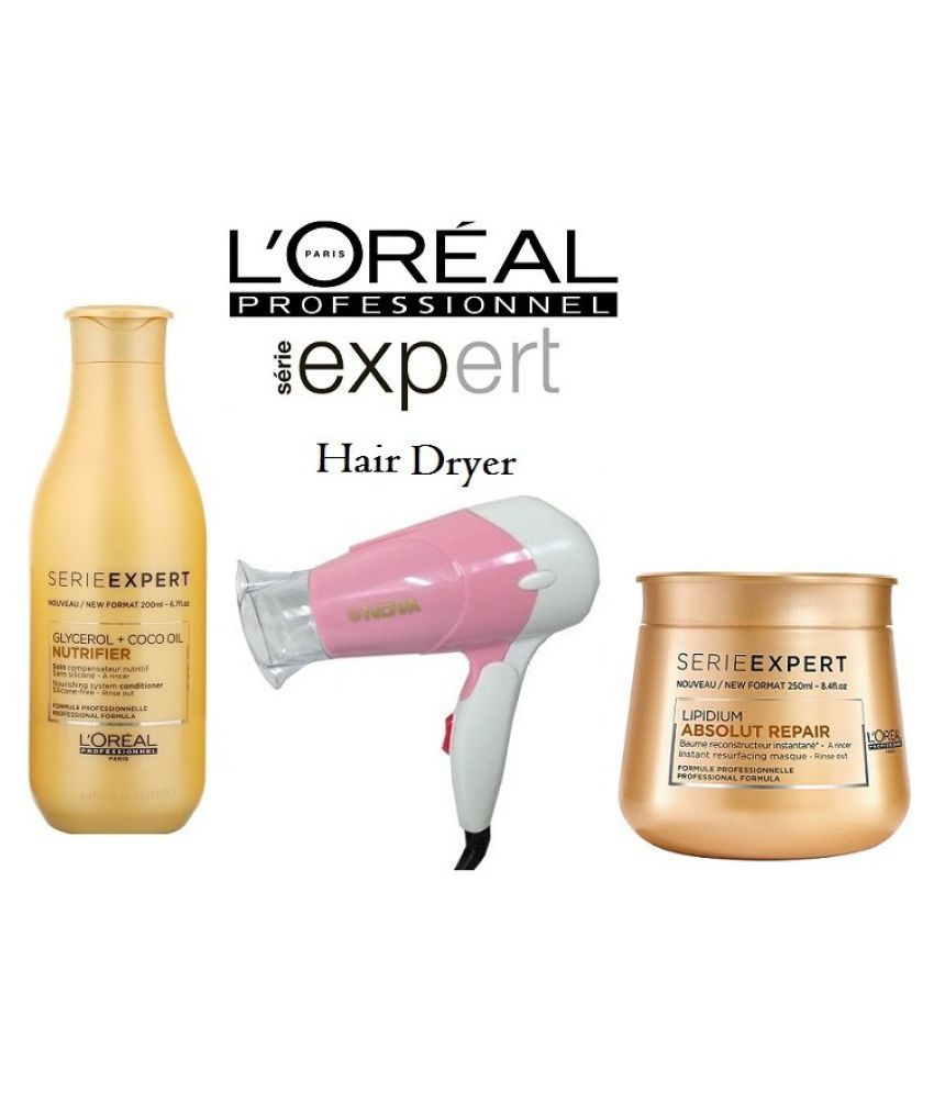 IMPORTEDD L'oreal Professional Shampoo + Nova Hair Hair Dryer + Hair Mask  530 gm: Buy IMPORTEDD L'oreal Professional Shampoo + Nova Hair Hair Dryer +  Hair Mask 530 gm at Best Prices in India - Snapdeal