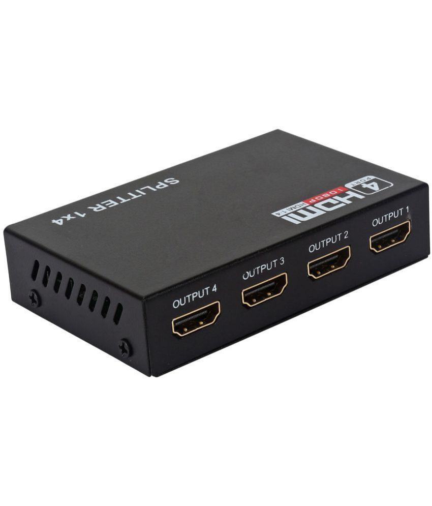 4 Ports HDMI Splitter WECAM 1x IN 4x OUT HDMI Splitter Full HD 3D 1080P