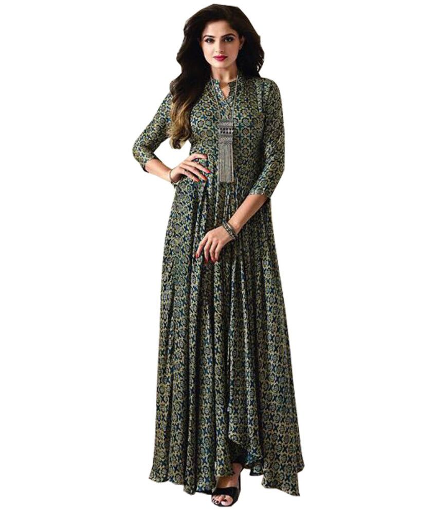 rayon long gown