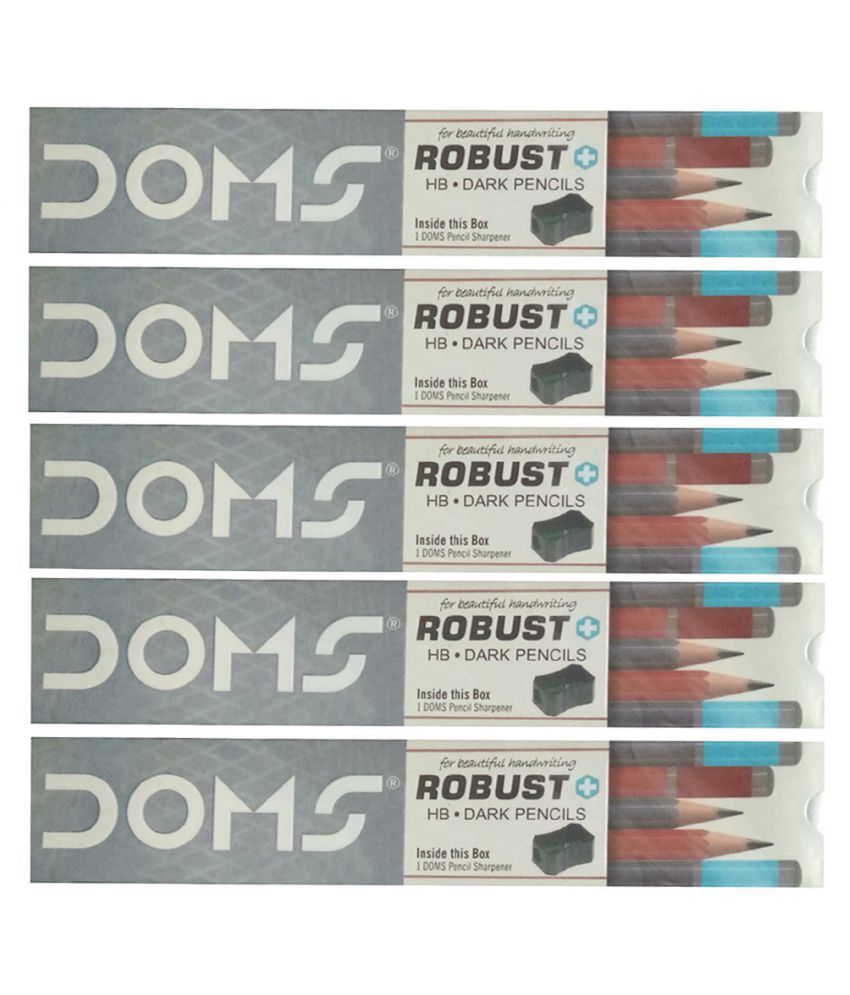 DOMS ROBUST HB DARK PENCIL ( PACK OF 100 ) Buy Online at Best Price in