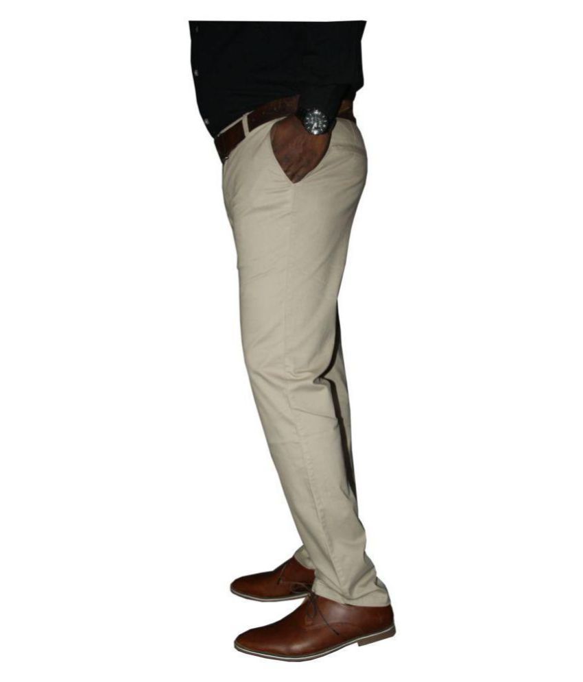 white slim fit trousers