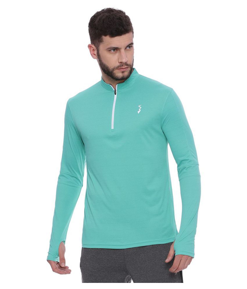     			Campus Sutra Light Green Polyester T-Shirt Single Pack