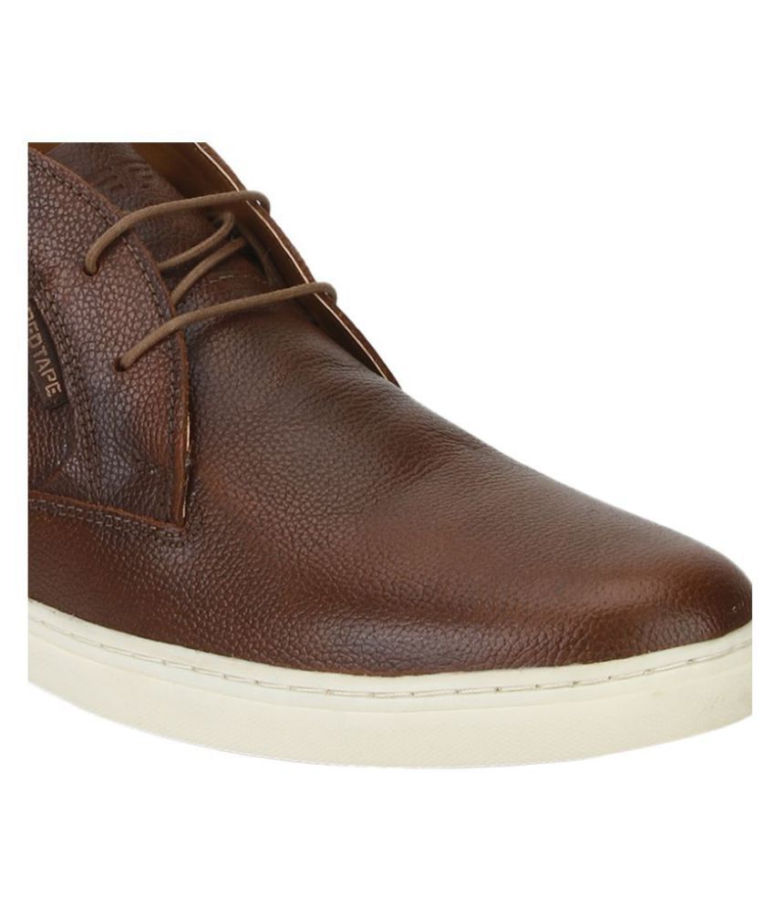 Red Tape Tan Chukka boot - Buy Red Tape Tan Chukka boot Online at Best ...