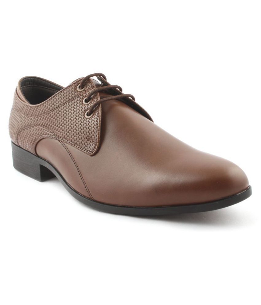     			San Frissco Derby Brown Formal Shoes