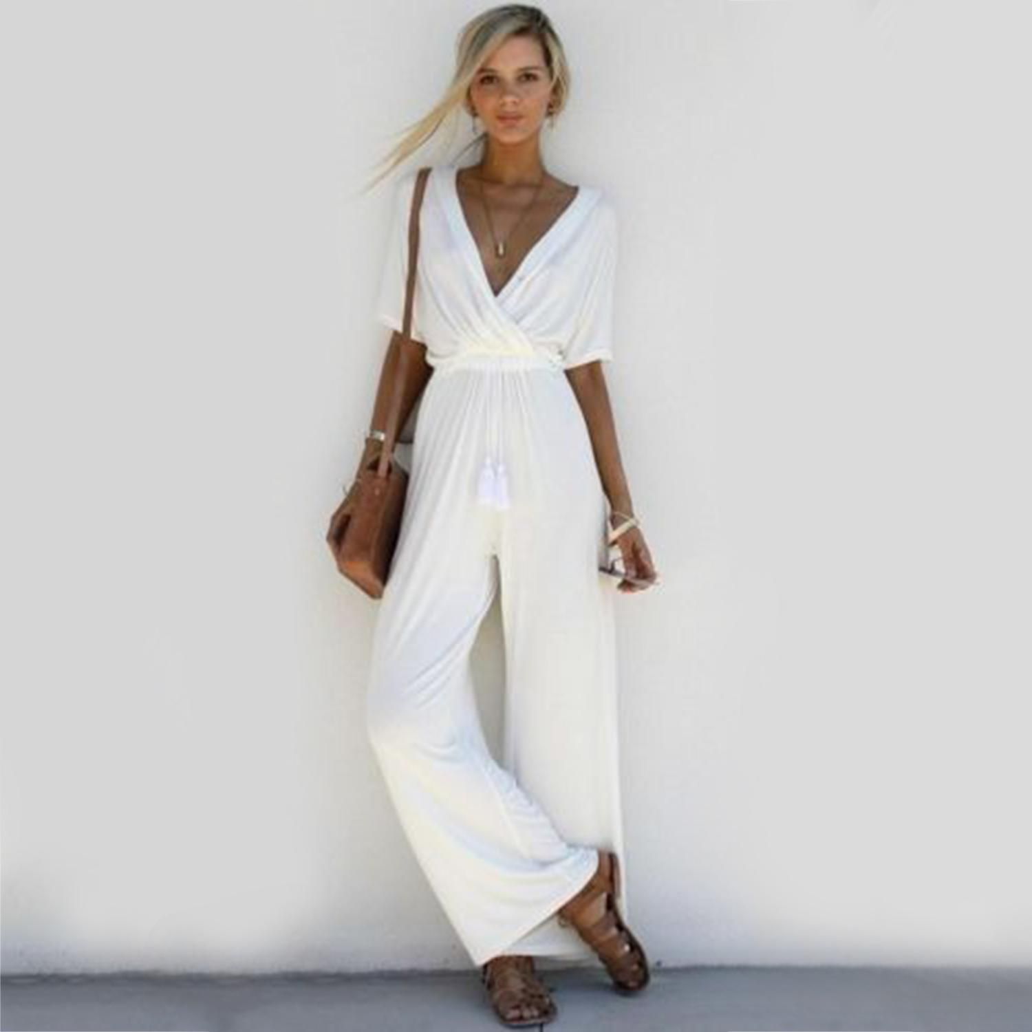 short wide leg jumpsuit