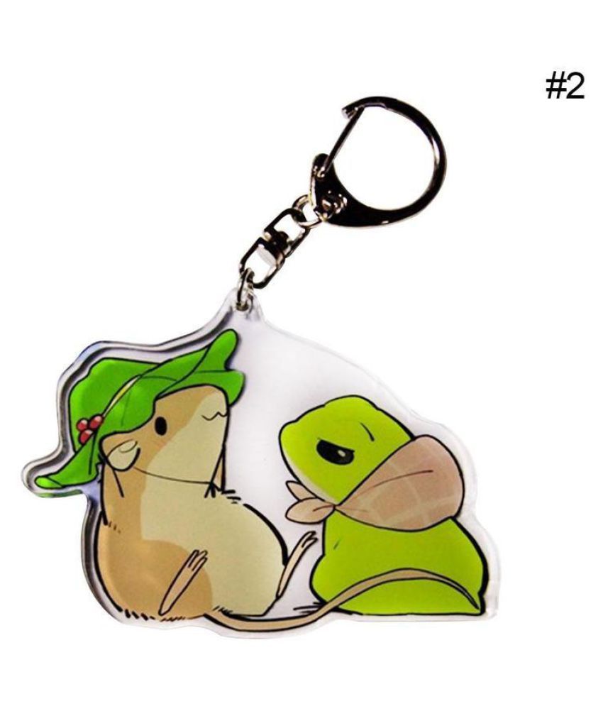 Fashion Frog Toys Keychain Purse Bag frog Keyrings Keychain charm