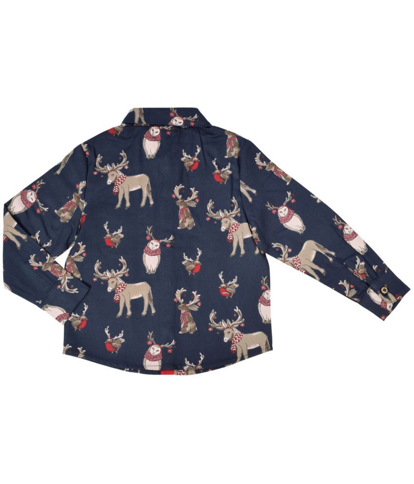 CrayonFlakes Blue Check Design Shirt in 100/% Cotton /& Long Sleeve