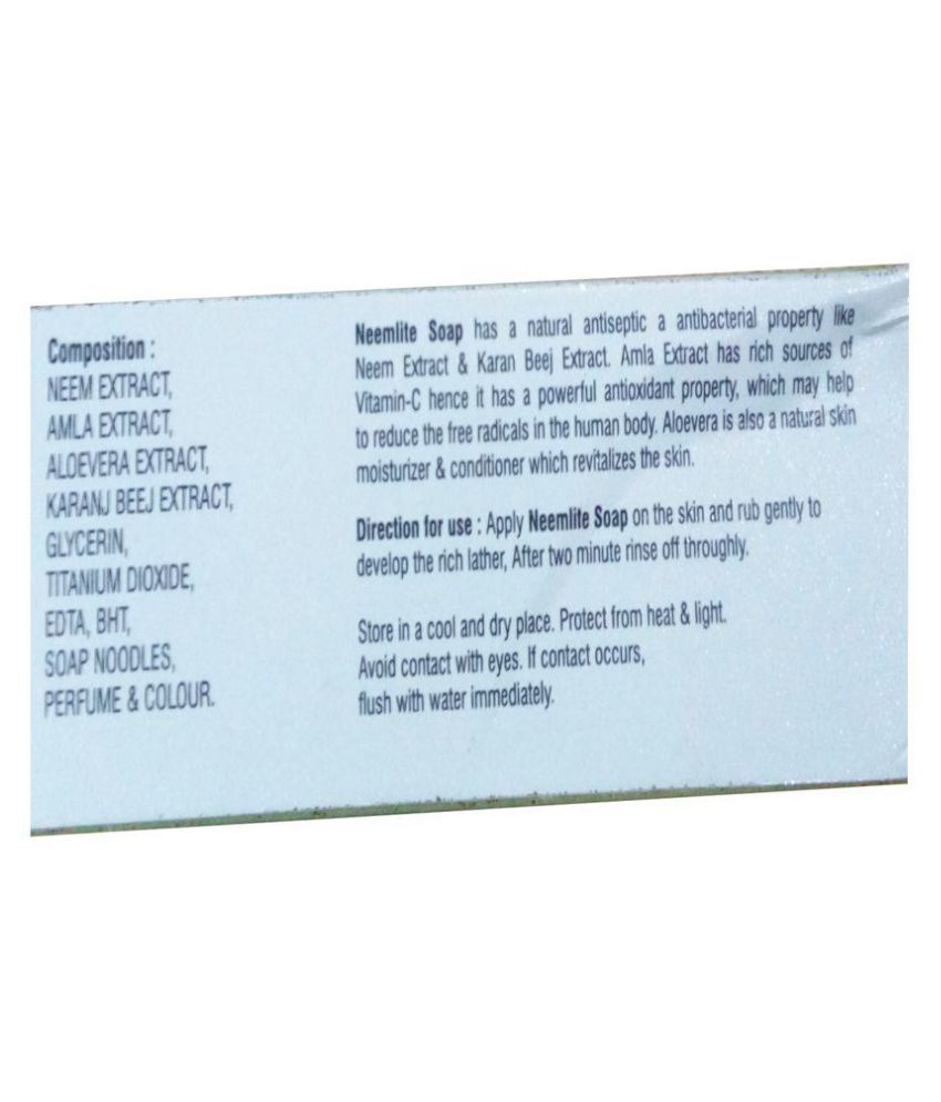 Elegant ELEGANT NEEMLITE SOAP (NEEM, AMLA, ALOEVERA, KARANJ BEEJ) Soap