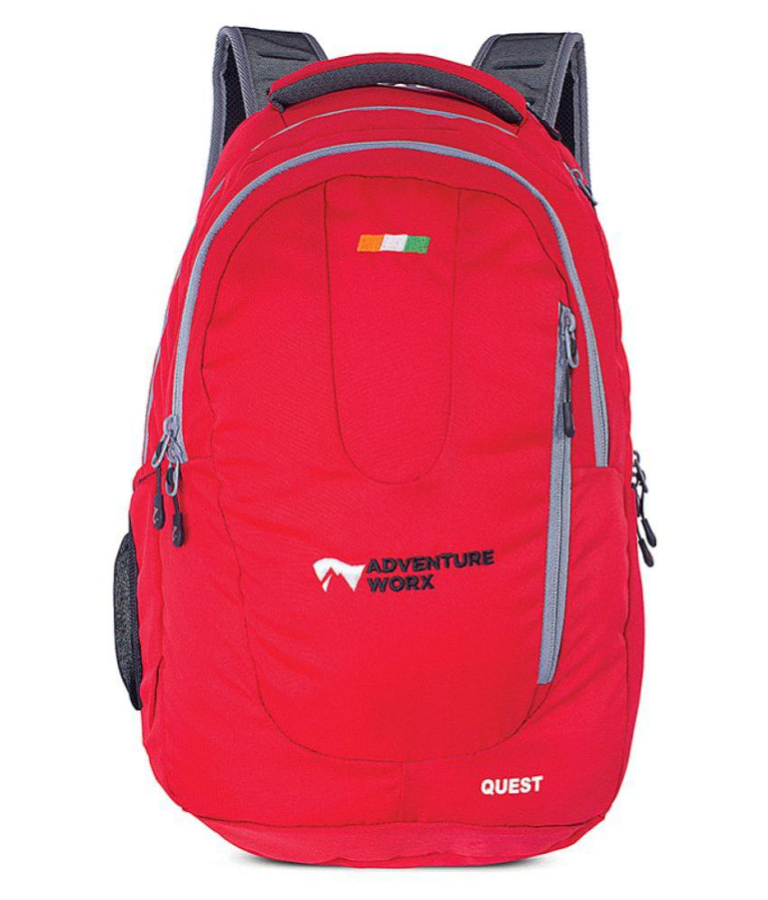 red computer bag