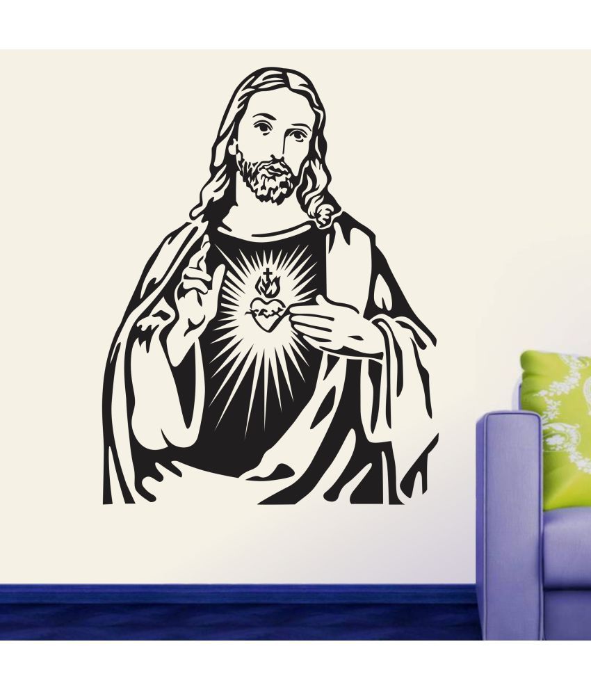    			wall dreams Jesus Christ Religious & Inspirational Sticker ( 60 x 45 cms )