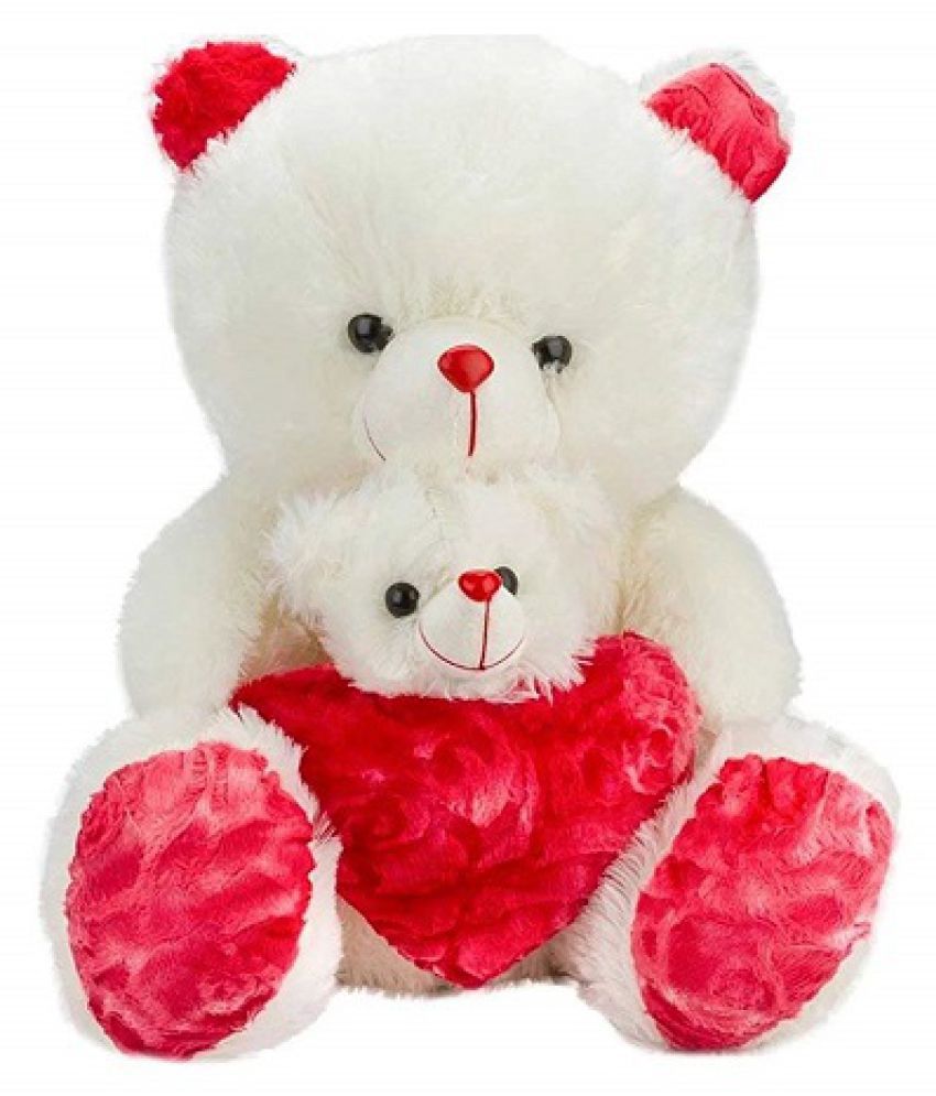 white & Red teddy Bear 55 cm - Buy white & Red teddy Bear 55 cm ...