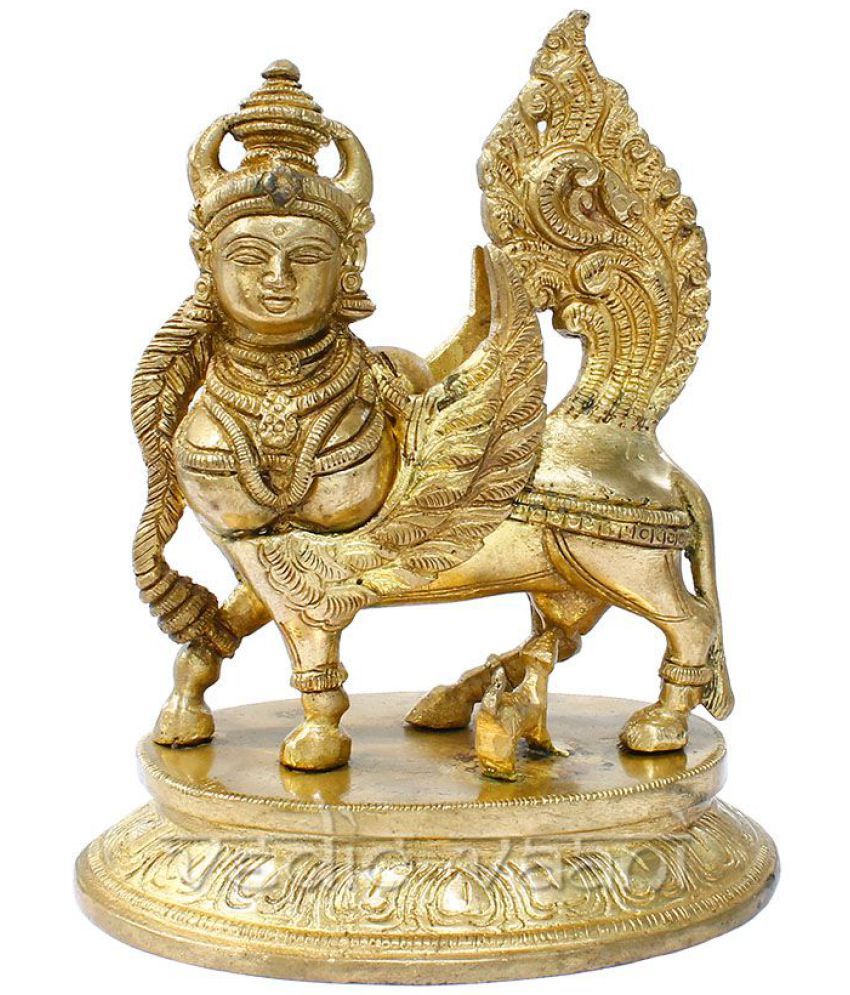 Vedic Vaani Kamdhenu Cow Brass Idol: Buy Vedic Vaani Kamdhenu Cow Brass ...