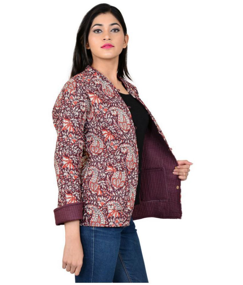 Buy Jaipur Textile Hub Cotton Multi Color Reversible Jackets Online at