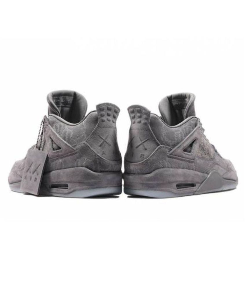 AIR JORDAN KAWS 4 Gray Basketball Shoes - Buy AIR JORDAN KAWS 4 Gray Basketball Shoes Online at 
