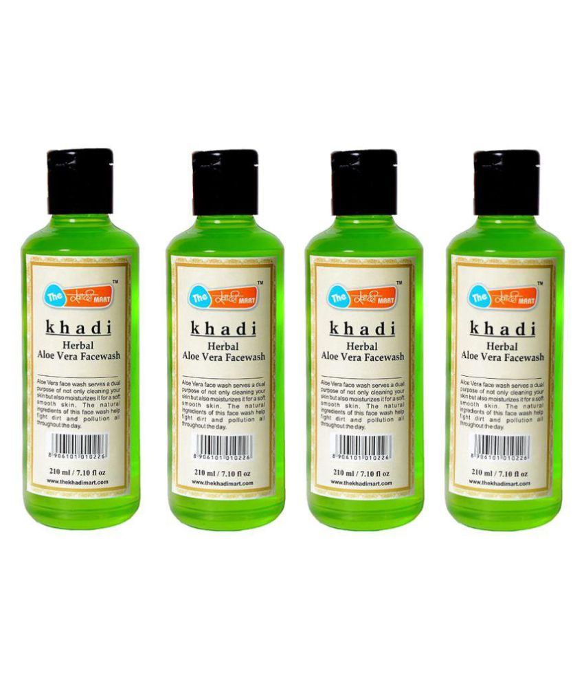 The Khadi Mart Face Wash 840 ml Pack of 4 Buy The Khadi Mart Face Wash
