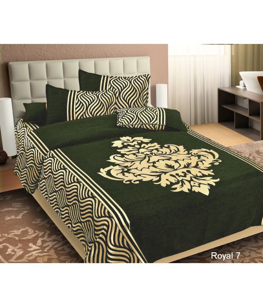 Fashion Next Chenille Double Bedsheet With 2 Pillow Covers Buy