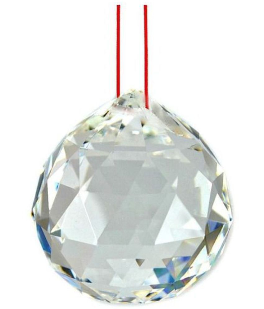     			nitin collection Feng Shui Crystal Ball With Red Thread