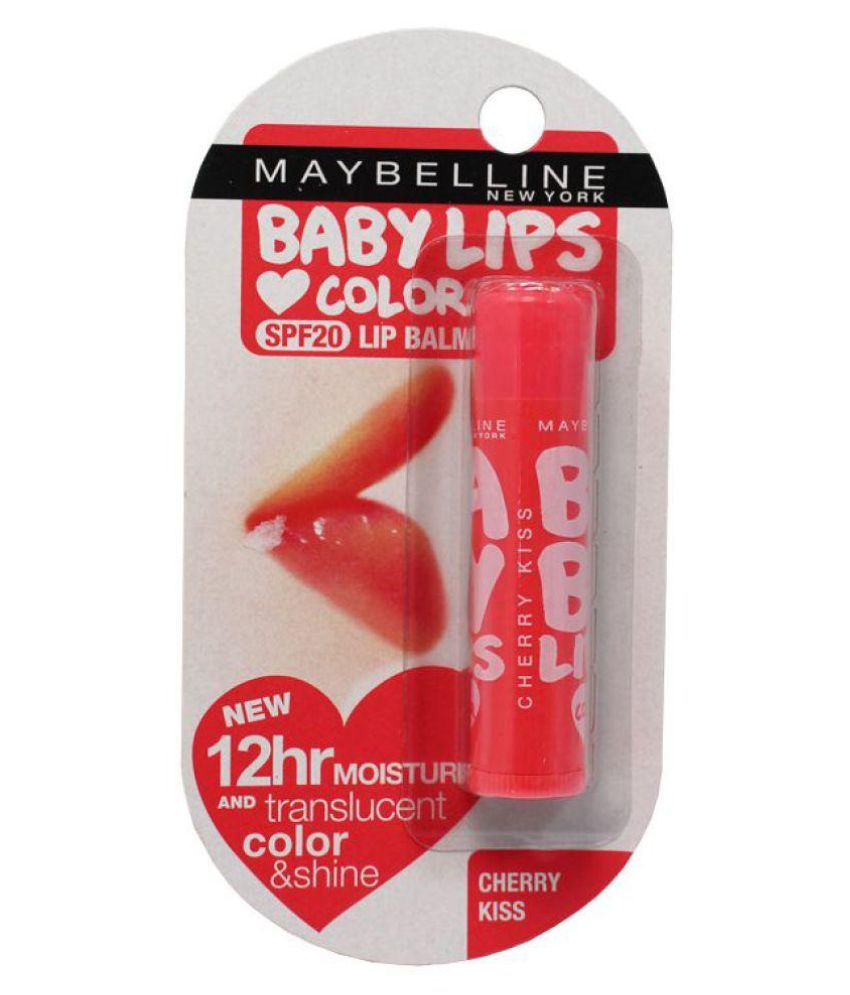 Maybelline <b>Baby</b> <b>Lips</b> 24 hr Cherry kiss <b>Lip</b> Balm pink 4 gm: Buy.