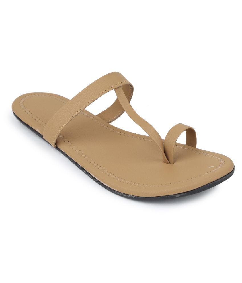 shiny beige flats
