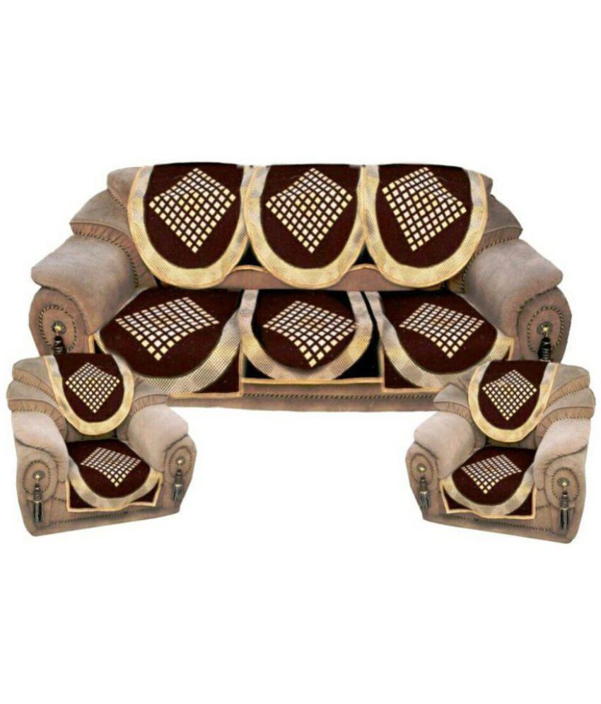 Ninenest 5 Seater Cotton Set of 6 Sofa Cover Set Buy Ninenest 5