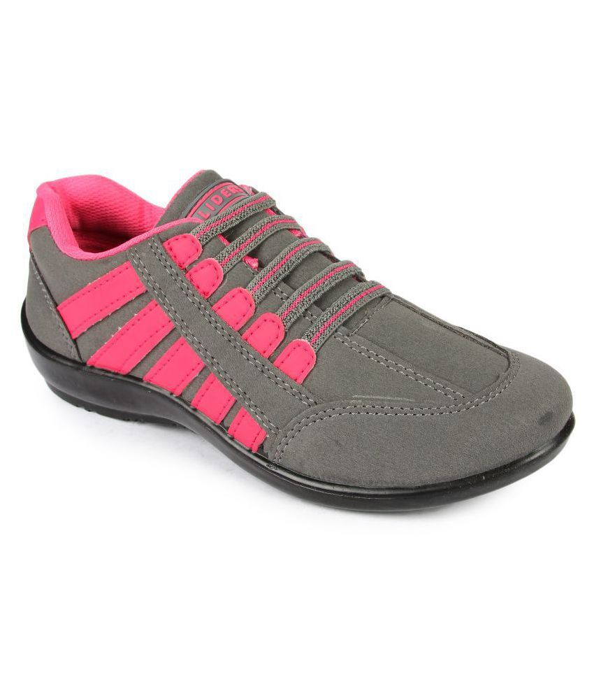grey walking trainers