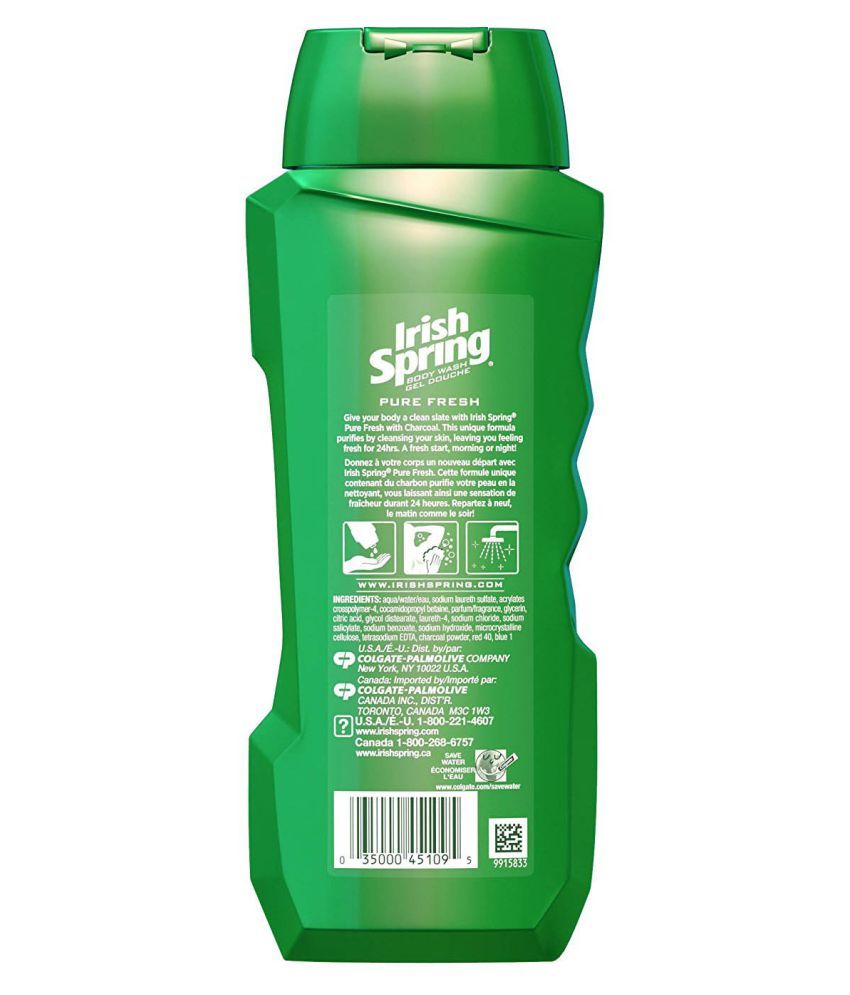 Irish Spring Body Wash, Pure Fresh with Charcoal Body Wash 532 ml Buy