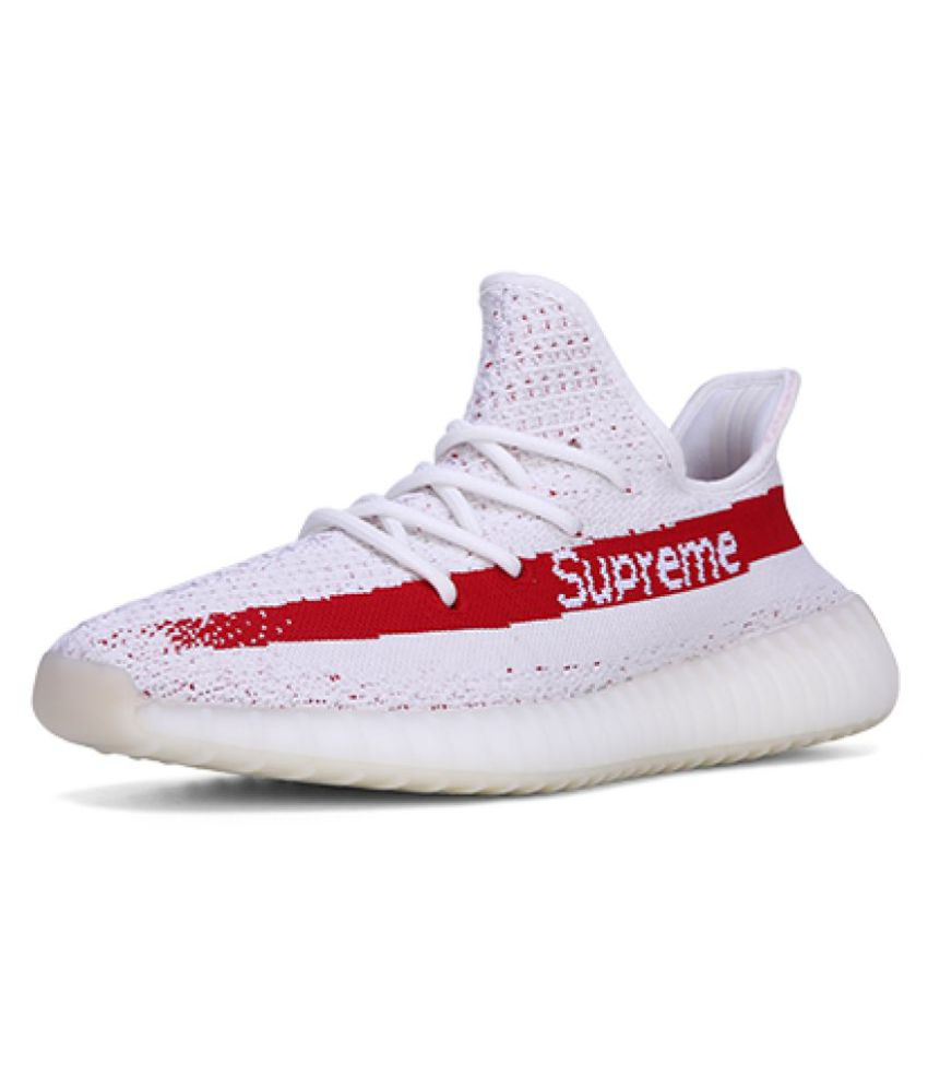 biblioteca Referéndum Superficial Adidas Yeezy Boost 350 Supreme White Running Shoes - Buy Adidas Yeezy Boost  350 Supreme White Running Shoes Online at Best Prices in India on Snapdeal