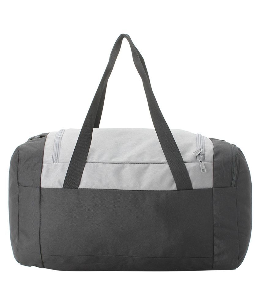 puma black solid duffle bag