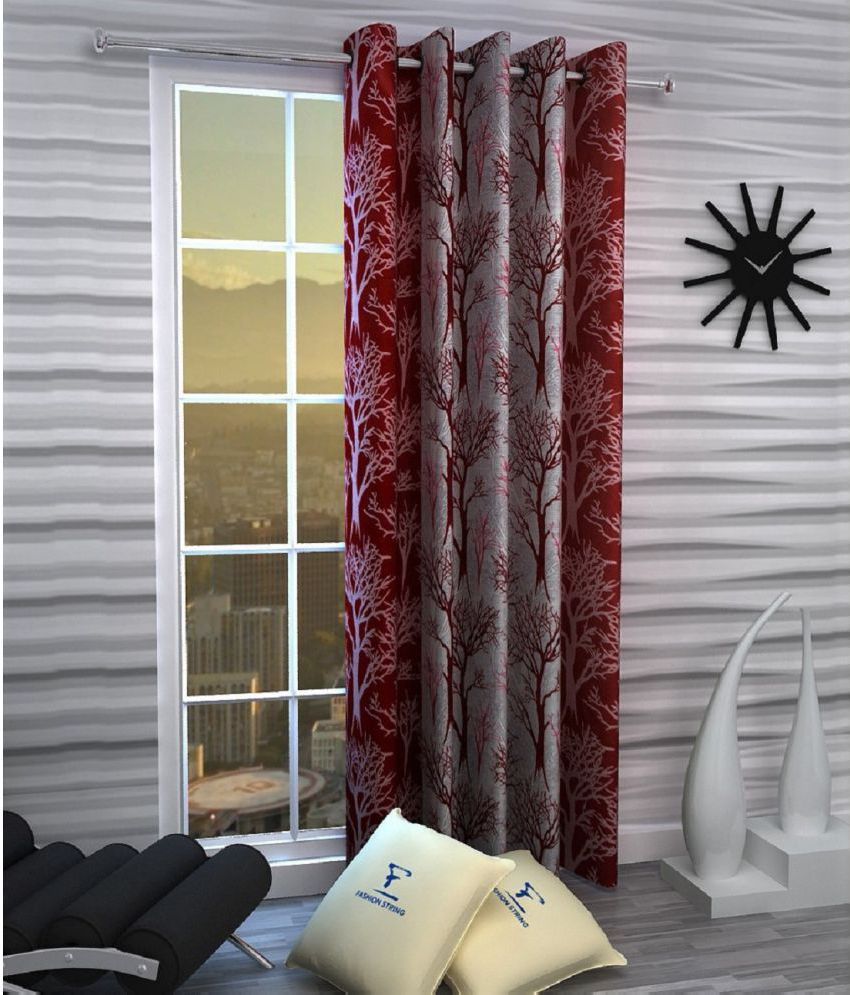 Fashion String Single Window Semi Transparent Eyelet Polyester