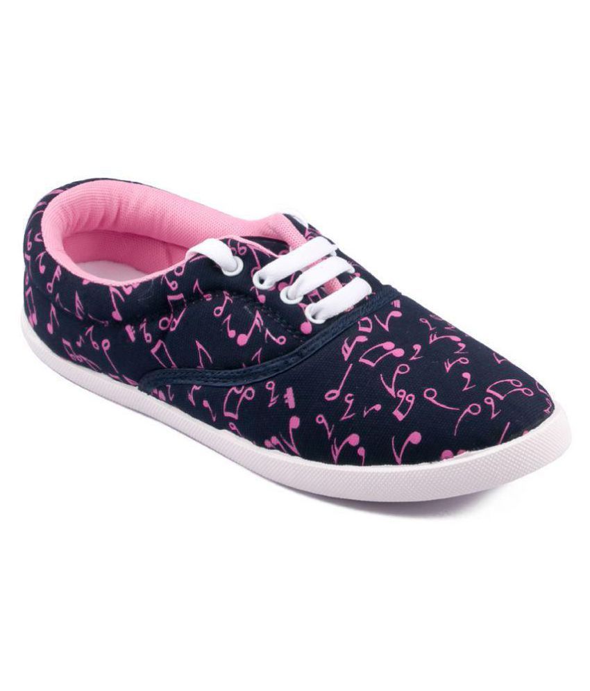     			ASIAN Navy Blue Women's Sneakers