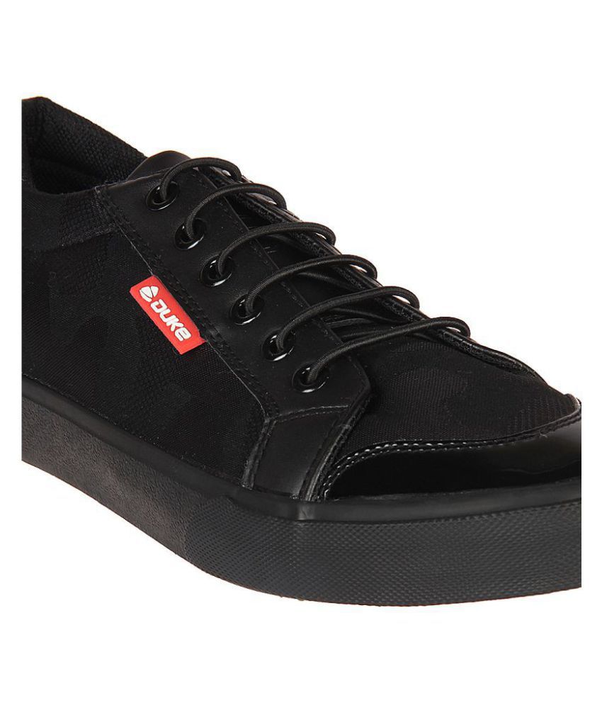duke sneakers black casual shoes