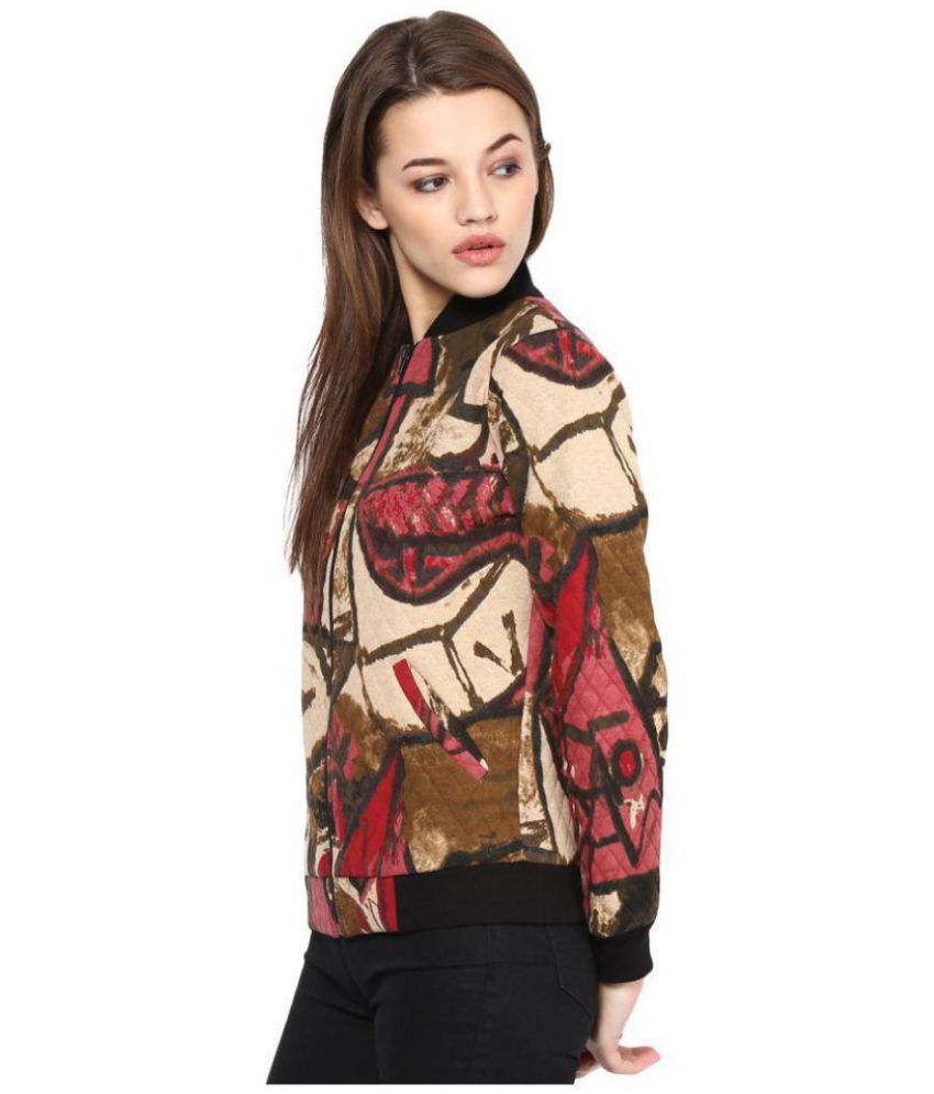 polyester bomber jacket womens