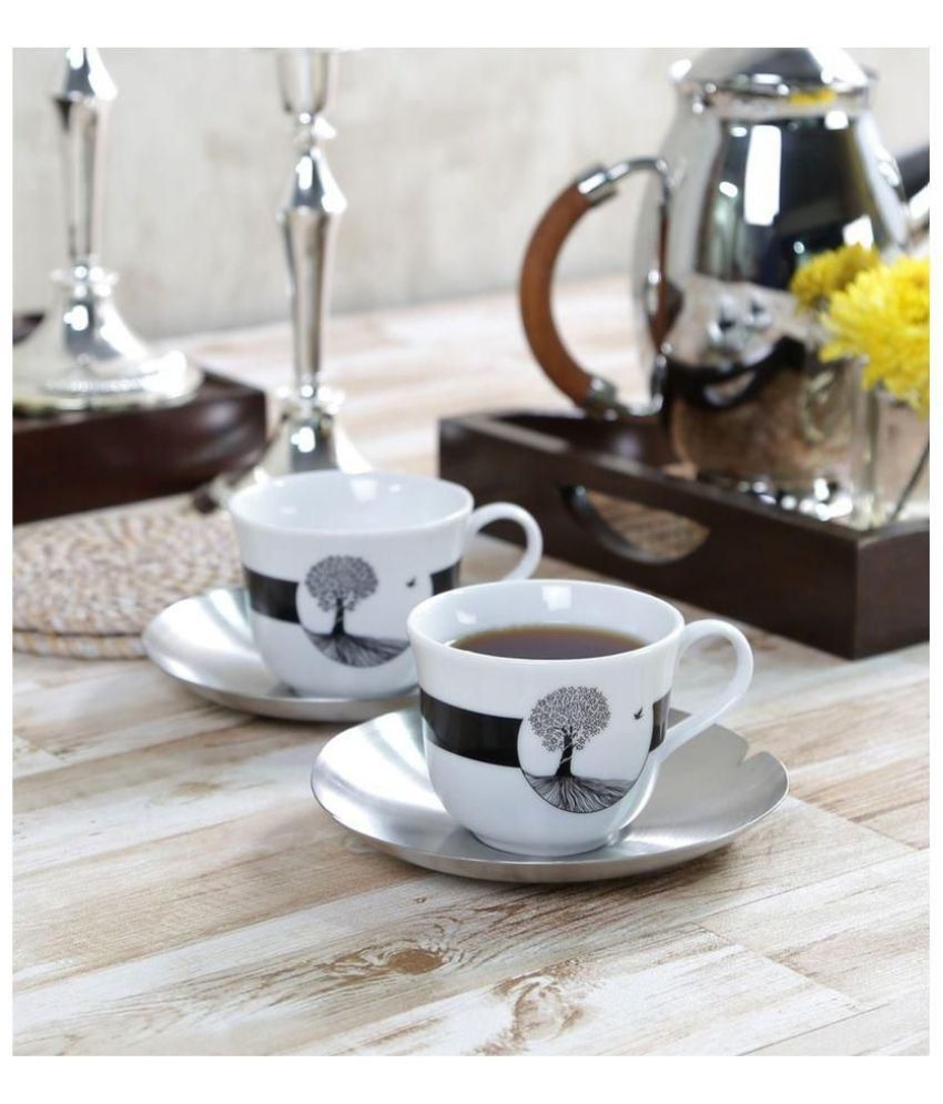 Arttdinox Steel Tea Set 4 Pcs Buy Online at Best Price in India Snapdeal