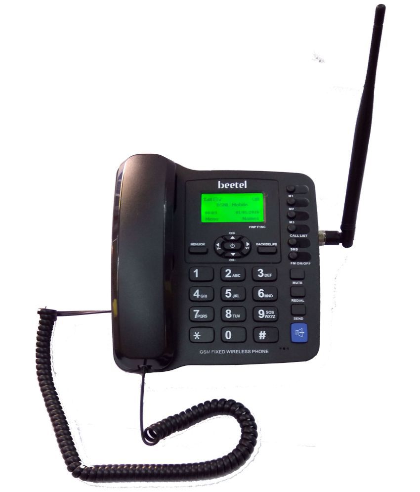     			Beetel BEETEL F1NC Wireless GSM Landline Phone ( Black )