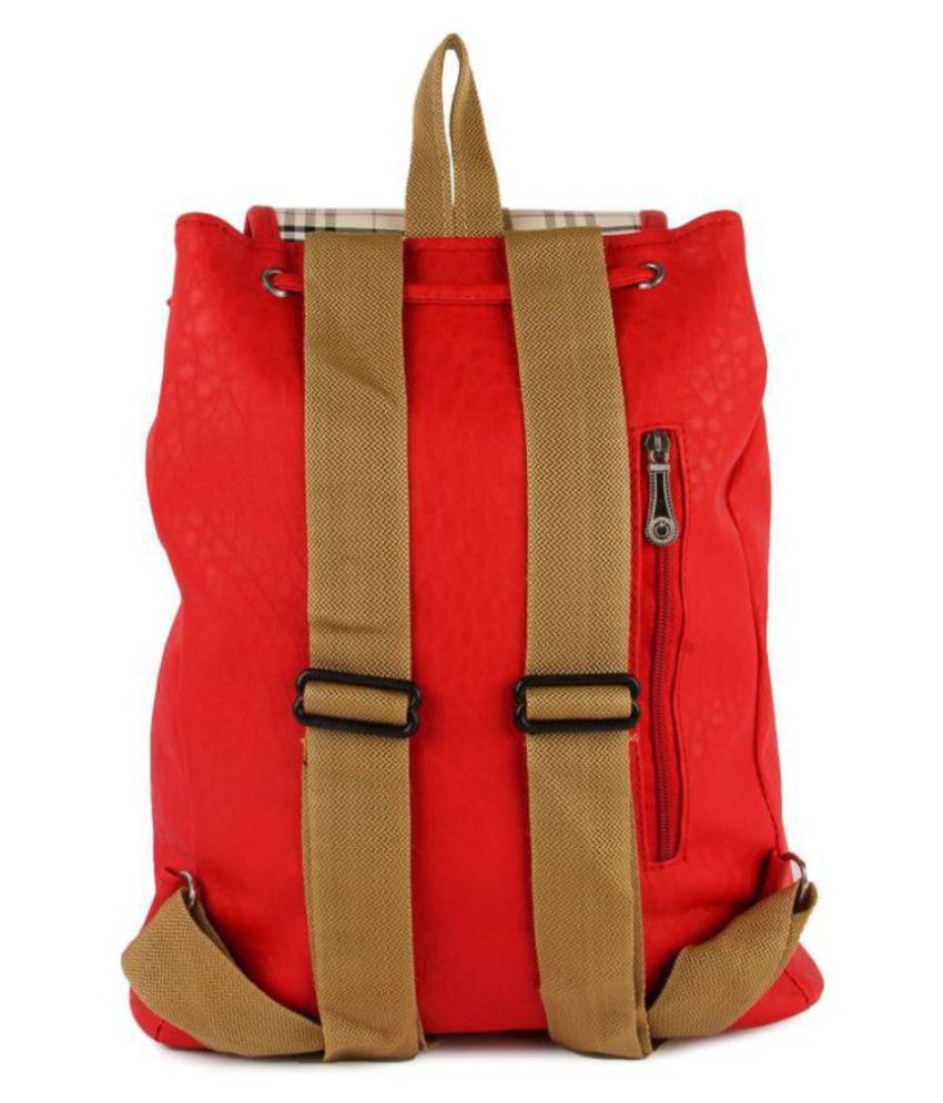 Bizarre Vogue Stylish College Bags Backpacks For Women & Girls (Red