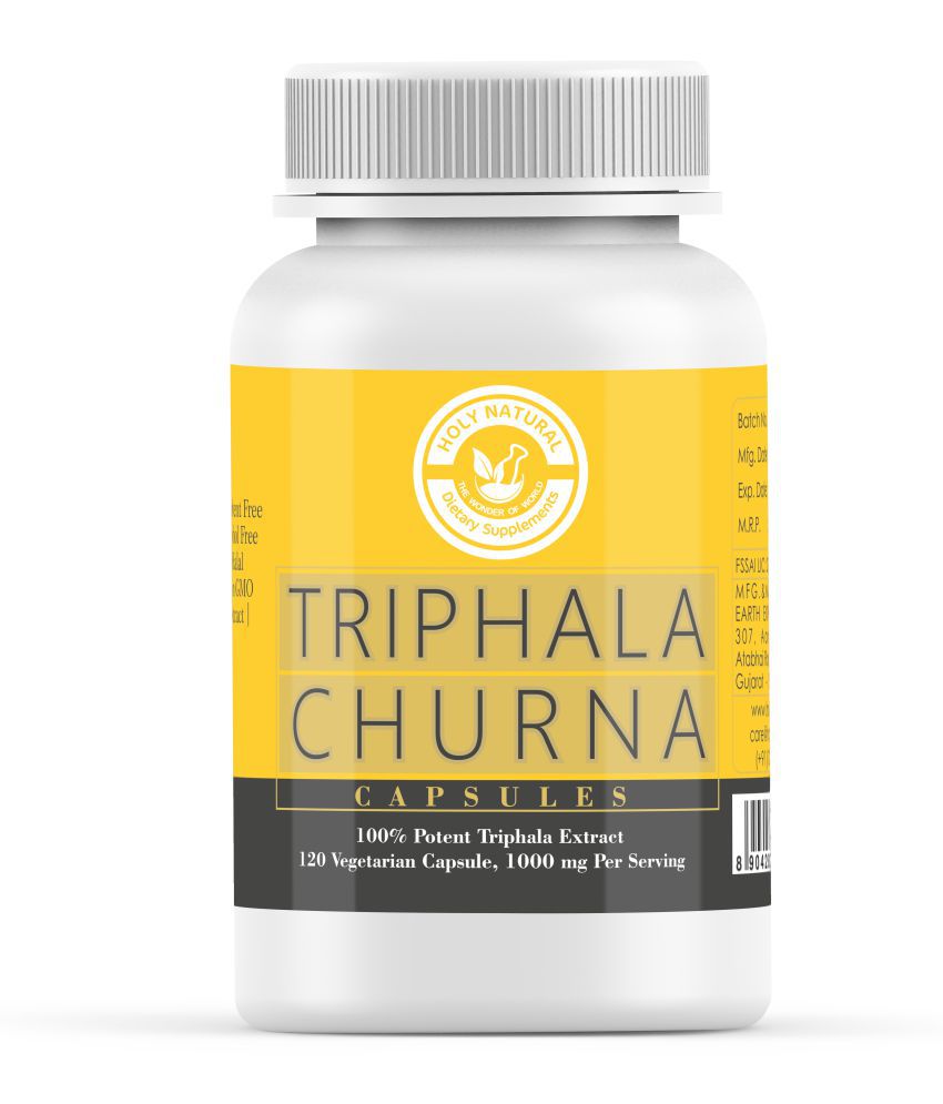     			Holy Natural Triphala Extract - 120 Veggie Capsule 1000 mg Vitamins Capsule