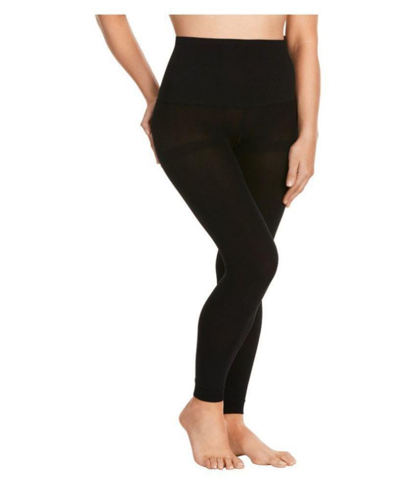 Golden Girl Velvety Black Panty Hose Leggings - 2 Pair Pack: Buy Online ...