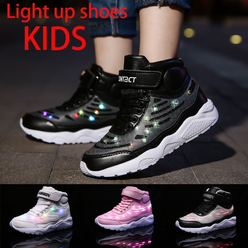 velcro light up shoes