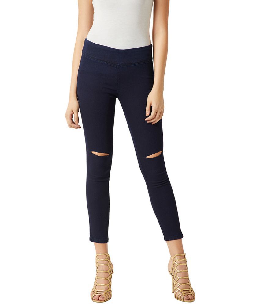 jeggings navy blue