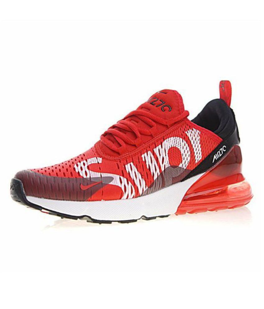 Nike Air Max 270 Supreme Edition Red Running Shoes - Buy Nike Air Max 270 Supreme Edition Red ...