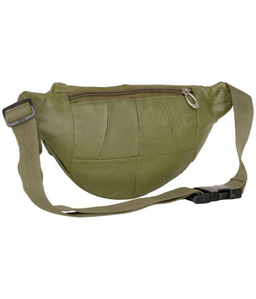 lime green waist bag