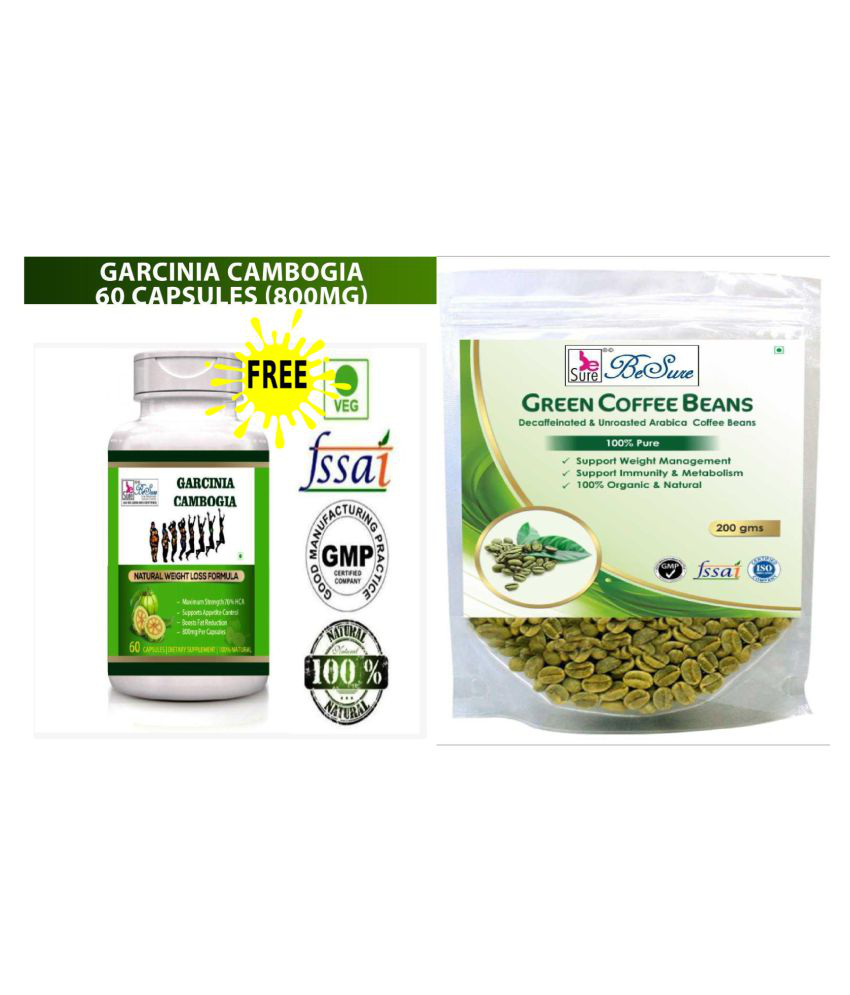     			BeSure Green Coffee Bean 200gm-Free Garcinia Cambogia 200 gm Fat Burner Beans